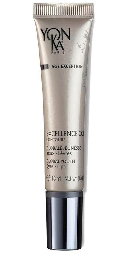 Yon-Ka Excellence Code Contours Eye Cream (15ml) Anti-Aging Eye and Lip Treatment with Hyaluronic Acid, Reduce Puffiness and Dark Circles, Paraben-Free-VivaGrace Women
