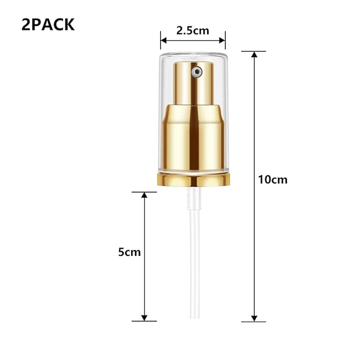 Chris.W 2Pack Foundation Pump for Estee Lauder Double Wear Foundation(Gold)-VivaGrace Women