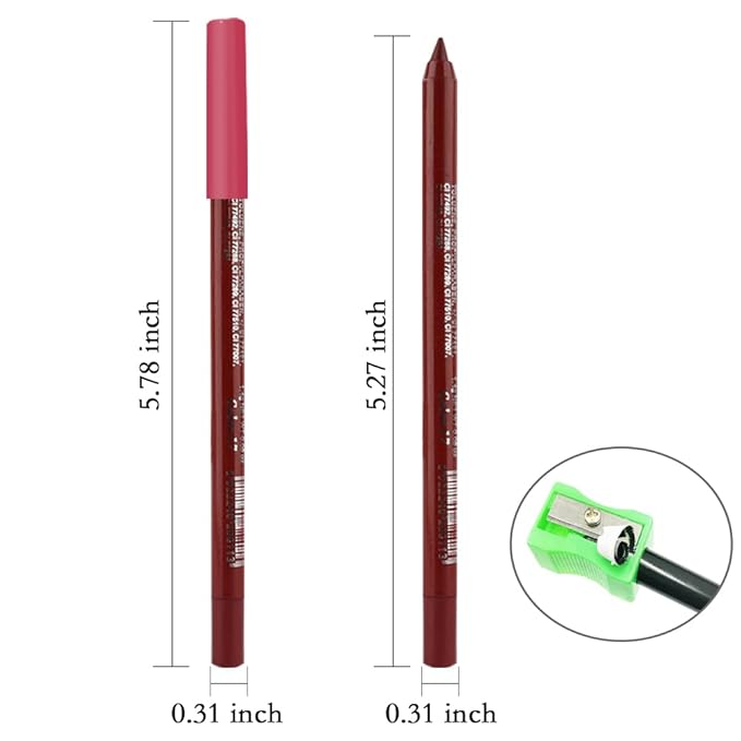 evpct True Red Gel Eyeliner Pencil for Women Waterline Waterproof Smudge Proof Eye Makeup Liners, Red Mascara Eye Liner Gel Liner Eyeliner with Sharpener delineador de ojos contra el agua 17