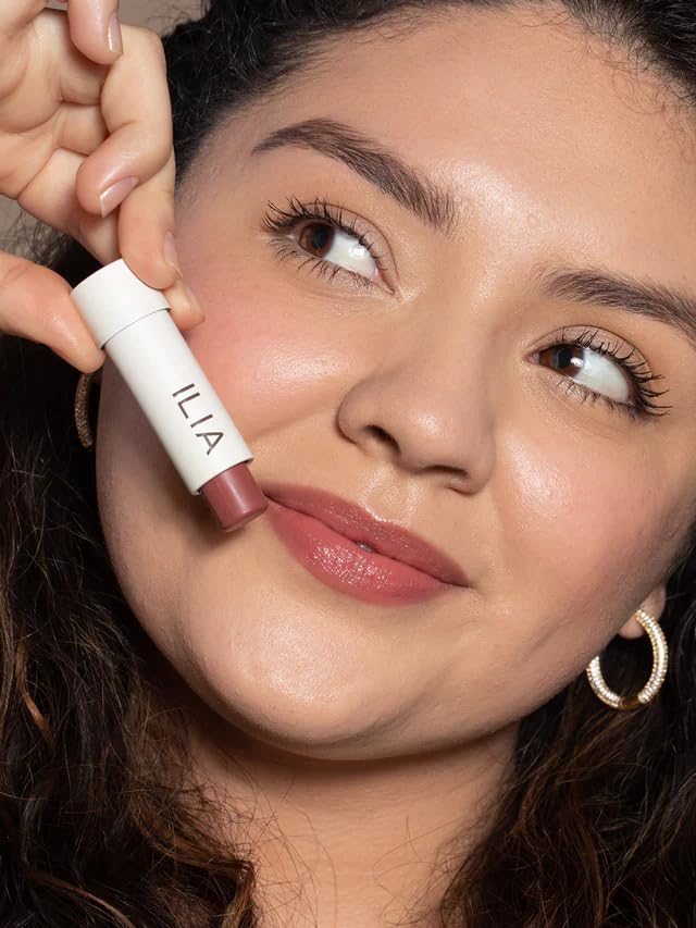 ILIA - Balmy Tint Hydrating Lip Balm | Non-Toxic, Cruelty-Free, Moisturizing + Sheer, Buildable Lip Color (Runaway, 0.15 oz | 4.4 g)-VivaGrace Women