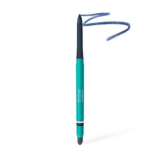 Thrive Causemetics Infinity Waterproof Eyeliner Pencil, Built In Sharpener & Smudge Tip, Long Lasting, Smudge Proof, Hyaluronic Acid & Shea Butter, Vegan & Cruelty Free, Talia (Navy Matte)-VivaGrace Women