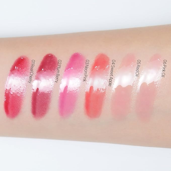 ETUDE Dear Darling Oil Tint #4 Sweet Apple 4.2g | High Moisturizing and Strong Hydrating Lip Oil/Lip Gloss | Smooth and Moist Lips | Non-Sticky Lip Oil Tint For Dry Lips | K-beauty-VivaGrace Women