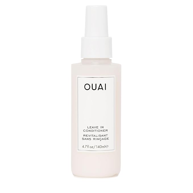 OUAI Leave In Conditioner & Heat Protectant Spray - Prime Hair for Style, Smooth Flyaways, Add Shine and Use as Detangling Spray - No Parabens, Sulfates or Phthalates (4.7 oz)-VivaGrace Women