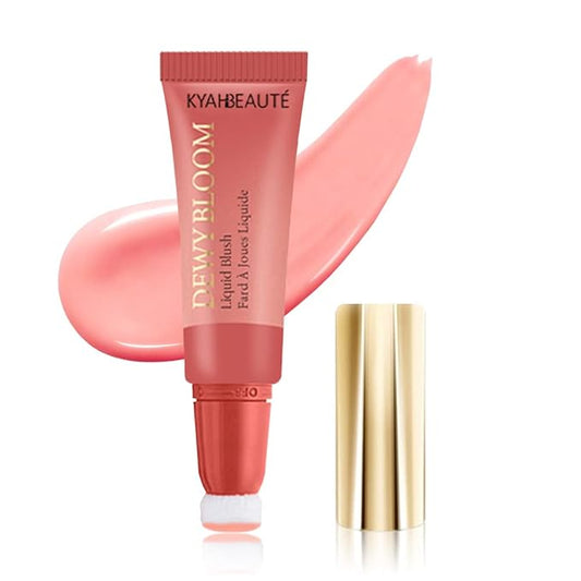 Mysense Liquid Blush Makeup Wand, Soft Cream Blush for Cheeks Tint, Matte Blush Contour Wand with Cushion Applicator, Dewy Finish, Weightless, Natural-Looking, 101 Ravishing-Nude Pink, 0.34fl.oz-VivaGrace Women