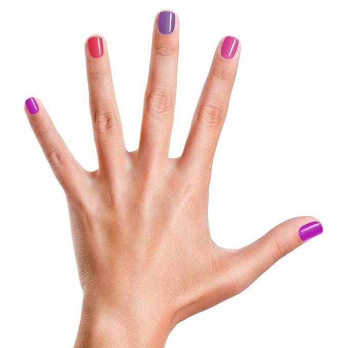 Piggy Paint | 100% Non-Toxic Girls Nail Polish | Safe, Cruelty-free, Vegan, & Low Odor for Kids | Swirls & Twirls (4 Polish + Nail Art Gift Set)