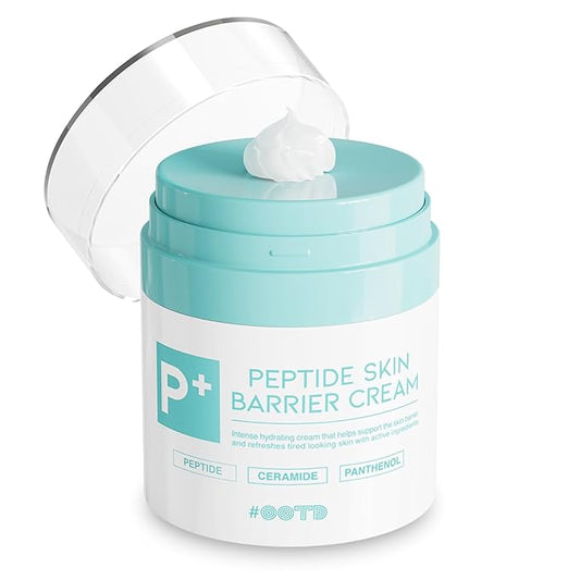 #OOTD Peptide Moisturizer Cream For Face, Dry Sensitive Skin Protection Barrier Cream For Aging Skin, Anti Aging, Hydrating, Peptide, Ceramide, Panthenol (1.69 FL.OZ)-VivaGrace Women