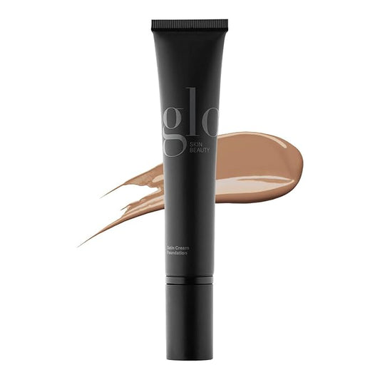Glo Skin Beauty Satin Cream Foundation Makeup for Face, Honey - Full Coverage, Semi Matte Finish, Conceal Blemishes & Even Skin Tone-VivaGrace Women