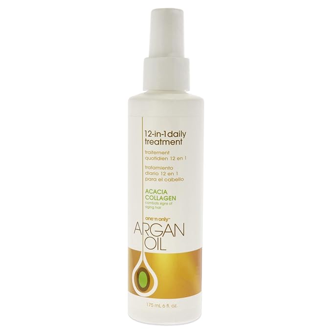 One 'n Only Argan Oil 12-in-1 Daily Treatment, Lightweight, Helps Control Frizz, Smooths, Detangles, Moisturizes, Strengthens and Adds Body to Dry, Damaged Hair, 6 Fl. Oz-VivaGrace Women