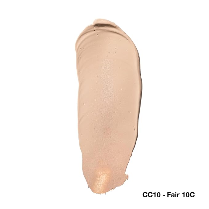 Palladio Full-Coverage Color Correction CC Cream, Oil-Free with Peptides & Vitamin C, Best for Correcting Redness and Uneven Skin Tone, Buildable Foundation Coverage (Fair 10C)-VivaGrace Women