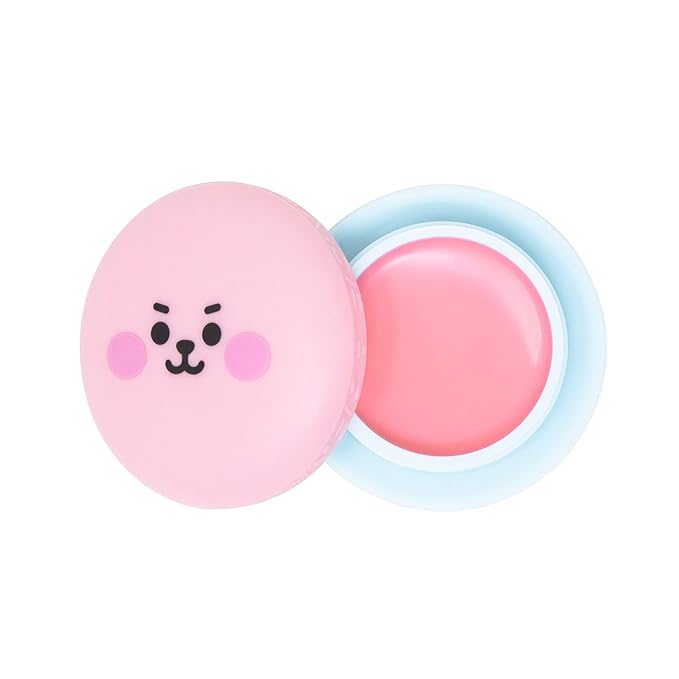 The Crème Shop | BT21 Baby - COOKY Macaron Lip Balm - White Peach (Pink Tinted)-VivaGrace Women