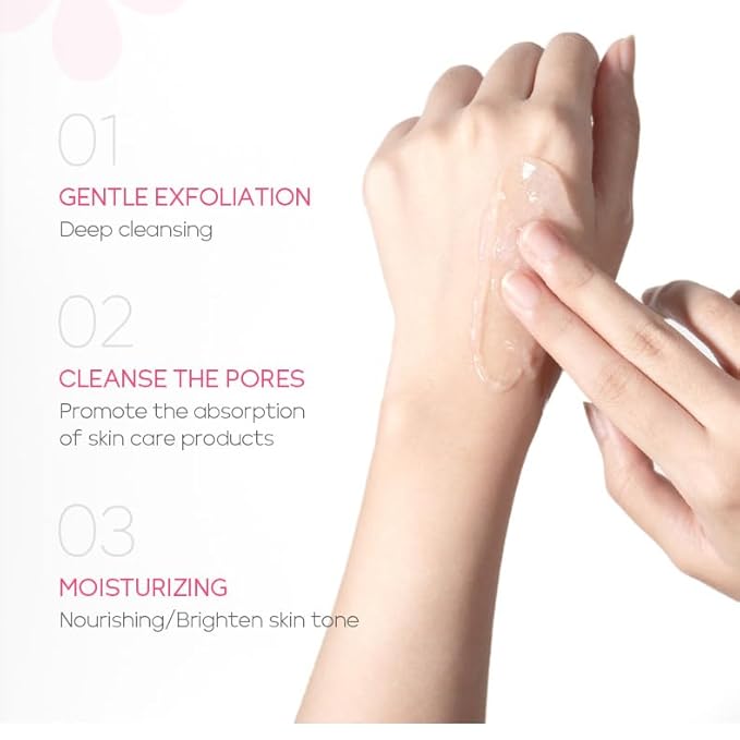 1 PC Deep Cleansing Peeling Gel for Face and Body, Soften Skin, Exfoliating Gel, 60g