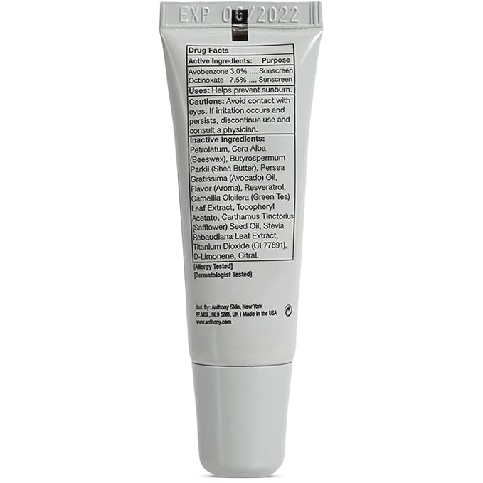 Anthony 25 SPF Lip Balm with Sunscreen for Lips – Contains Green Tea Extract, Shea Butter & Vitamin E – Moisturizing Repair Care Treatment for Chapped & Dry Lips 2-Pack-VivaGrace Women
