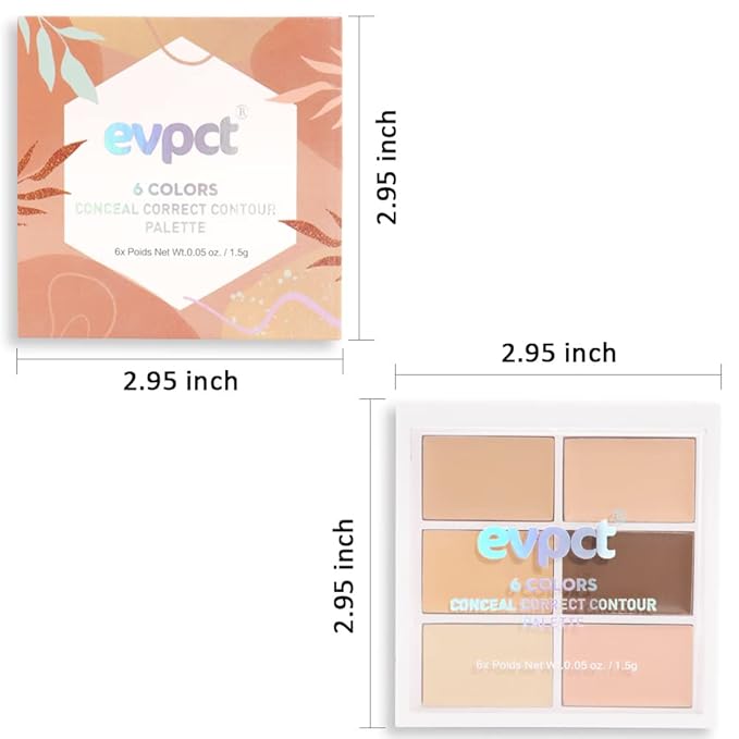 Concealer Cream Makeup Palette Color Corrector,Under Eye Brightener Concealer Dark Circle Concealer Palette,Waterproof Foundation Cream Based Makeup Palette Full Face Contour Kit for Beginners-VivaGrace Women