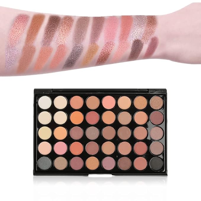 All in One Makeup Gift Kit, Includes 40 Colors Eyeshadow Palette, SIGHTLING Foundation & Face Primer, Winged Eyeliner Stamp, Lipstick Set, Eyebrow Soap, Makeup Sponge for Women Full Kit-VivaGrace Women
