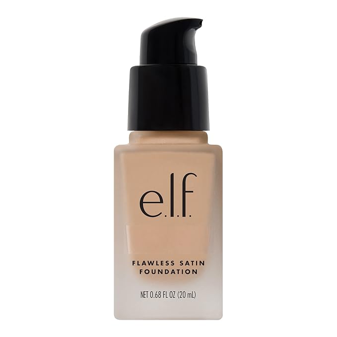 e.l.f. Flawless Finish Foundation, Lightweight & Medium Coverage, Semi-Matte Finish, Fawn, 0.68 Fl Oz (20mL)-VivaGrace Women