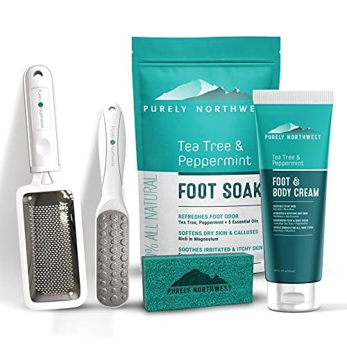 Super Size 8 OZ Extra Strength Natural Tea Tree & Peppermint Foot & Body Cream-Soothes Itching & Burning - Refreshing Odor Control & Sweat Barrier- Softens & Hydrates Rough Callused Skin-VivaGrace Women