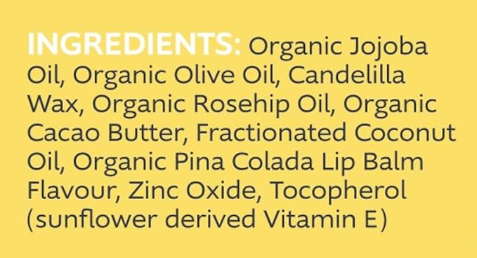 Slo | Natural Lip Balm - All Natural Ingredients, Vegan & Cruelty Free, Hydrating & Soothing, Plastic Free, Paper Packaging | Pina Colada + Zinc, 0.28oz-VivaGrace Women