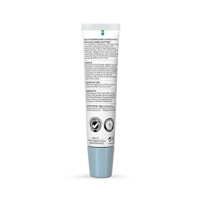 Bee and You Ultra Conditioning, 100% Natural, Moisturizing Lip Balm, Chapstick, Chapped Lips Treatment Severe, Beeswax, Propolis Extract, Raw Honey, Vitamin E, Shea Butter, 10ML-VivaGrace Women