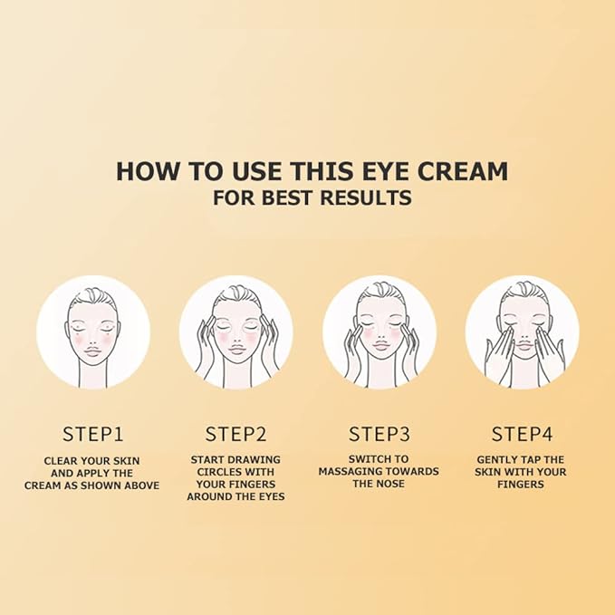 Caviar Black Gold Moisturizing Eye Cream Skin Rejuvenation Dark Circles Smoothing Wrinkles 60g 2.12oz-VivaGrace Women