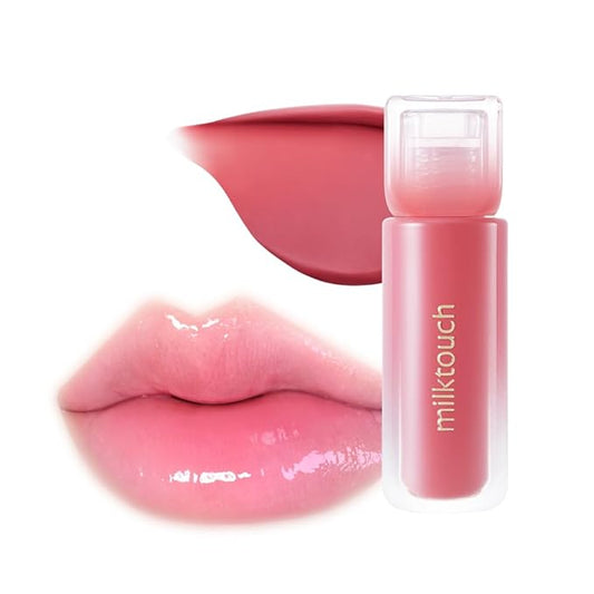 MILKTOUCH Dew Stain Sheer Lip Gloss (03 Peony Rain, 0.14 Fl Oz (Pack of 1))-VivaGrace Women