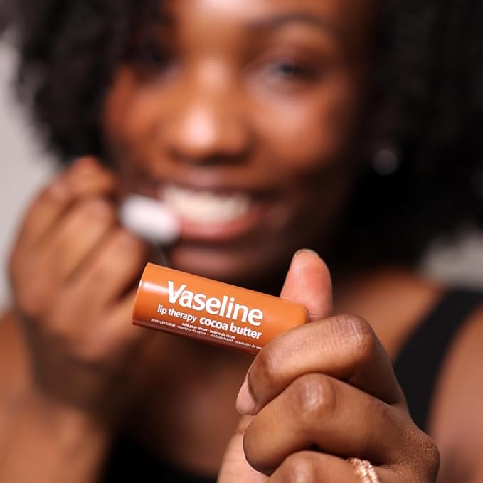 Vaseline Lip Therapy Variety 4-Pack – Cocoa Butter + Aloe Vera Moisturizing Lip Balm with Vitamin E, 0.16 Oz Ea-VivaGrace Women