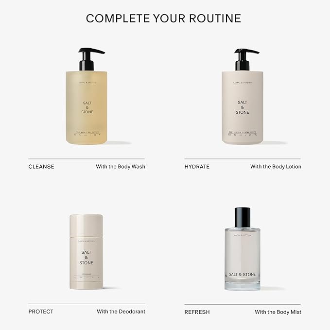 SALT & STONE Aluminum Free Deodorant | Extra Strength 48 Hour Protection for Women & Men | Made with Seaweed Extracts, Shea Butter & Prebiotics (Mini Deodorant Discovery Set)-VivaGrace Women