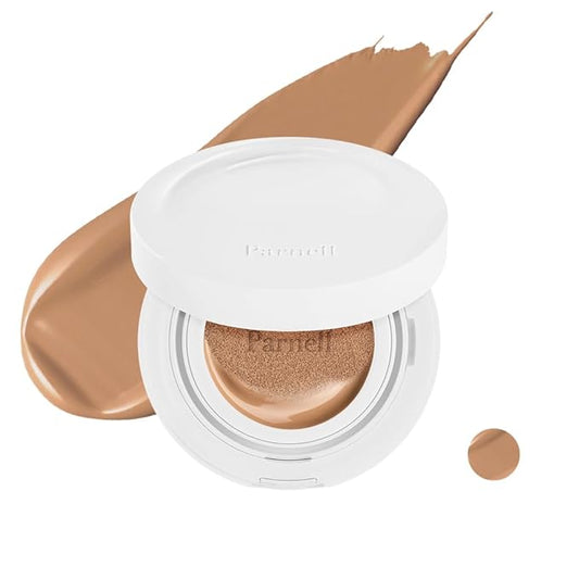 Parnell Cicamanu Serum Cushion - Moisturizing Foundation for Soothing, Coverage, Glass Skin and Lightweight for Sensitive and Dry Skin Pearl Skin (0.52 Fl Oz) (33C)-VivaGrace Women