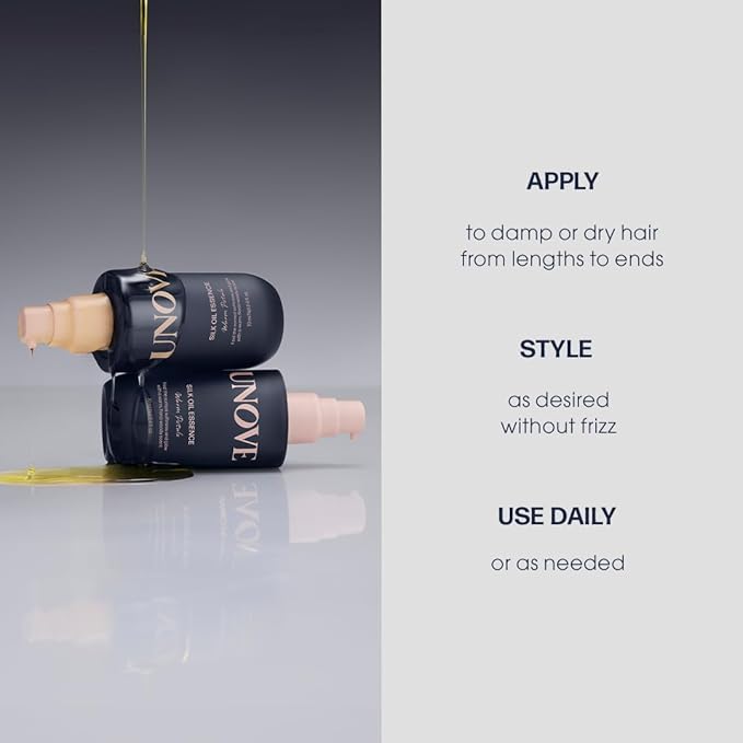 Silk Oil Essence Hair Serum 70ml/2.4fl.oz | Nourishing Hair Oil for Dry, Frizzy, and Damaged Hair | Lightweight Smoothing Serum | Frizz Control and Split End Care | Heat Protection-VivaGrace Women