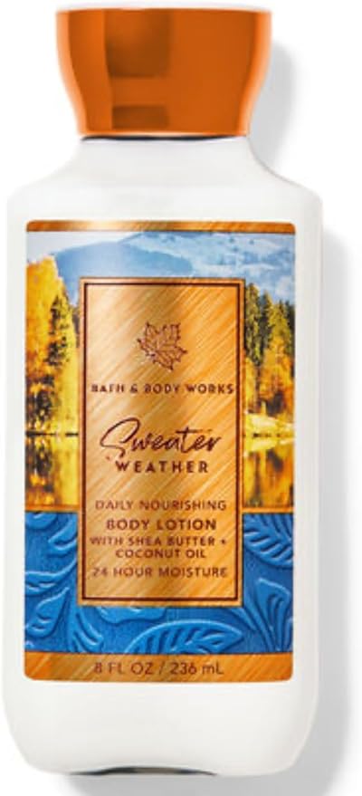 Bath & Body Works - 3 Piece Bundle - Spray - Body Lotion - Shower Gel - Full Size and Gift Bag HELLO GORGEOUS (Sweater Weather)-VivaGrace Women