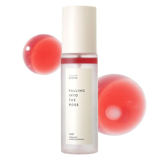 SIORIS Falling Into The Rose Mist 3.38 Fl Oz 3in1 Multi-Care Toner+Mist+Serum for Hydration & Oil Balance Certified by Cosmos Organic and Vegan Korean Skincare-VivaGrace Women
