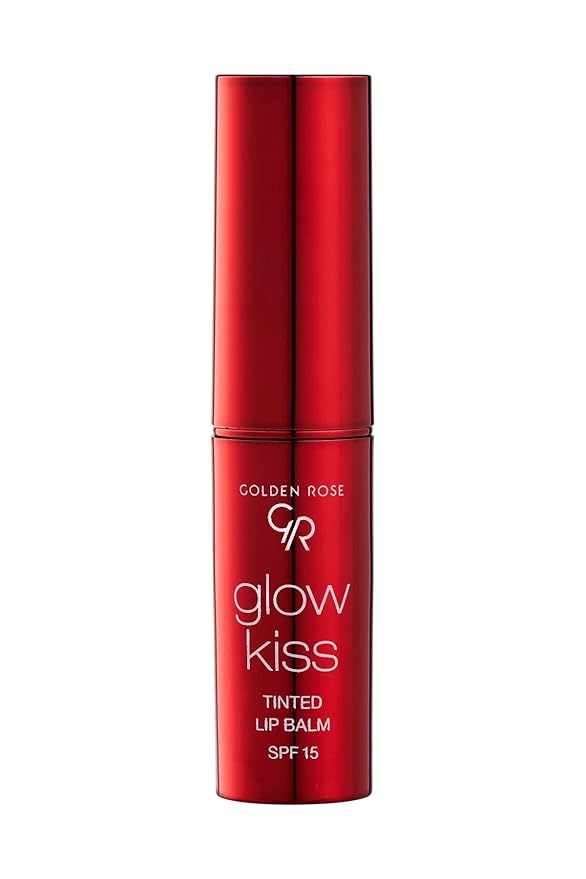 Golden Rose Cosmetics Glow Kiss Tinted Lip Balm with SPF15, Vegan Formula (Cherry Juice)-VivaGrace Women
