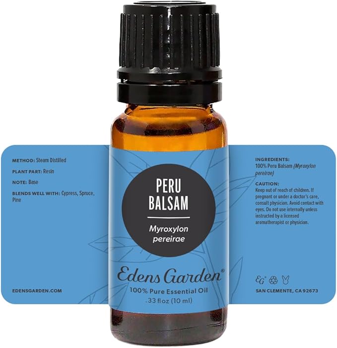 Edens Garden Peru Balsam Essential Oil- 100% Pure Premium Grade, Undiluted, Natural, Therapeutic, Aromatherapy, The Best for Diffuser, Skin, Candle, Hair 10 ml (.33 fl oz)-VivaGrace Women