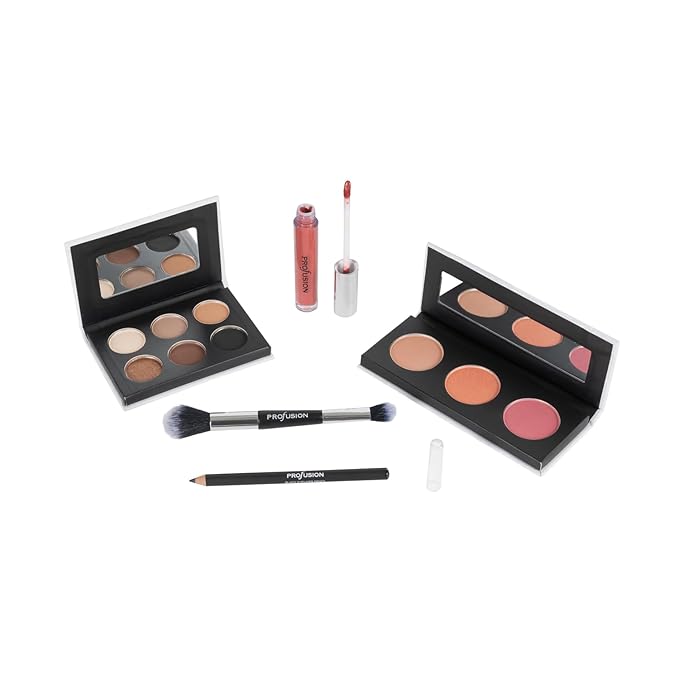 Profusion Cosmetics Complete Face Sculpting Collection for Festive Glam, Indulge in Luxury with Ultimate Makeup kit and Achieve Stunning Looks for Glamorous Holiday (Peach)-VivaGrace Women
