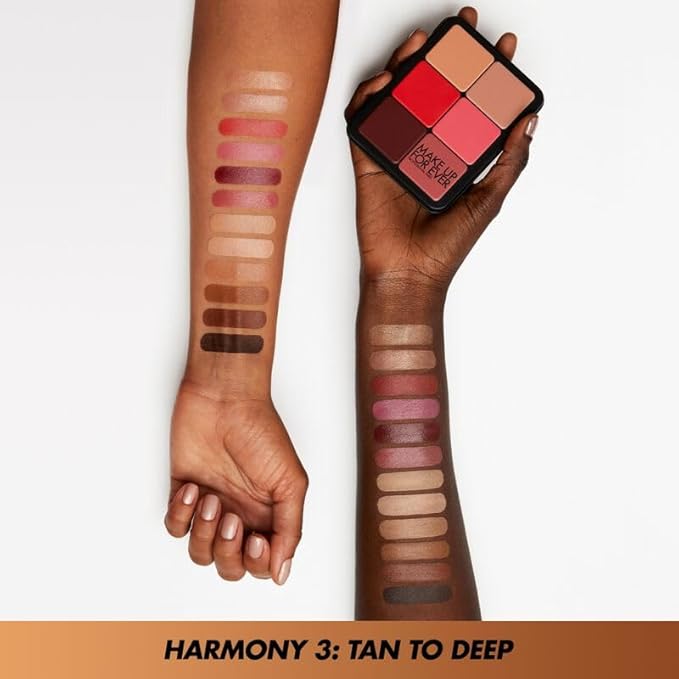 HD Skin Face Essentials Palette with Highlighters - Tan to Deep - Harmony 3 by Make Up For Ever for Women for Face and Cheek-VivaGrace Women