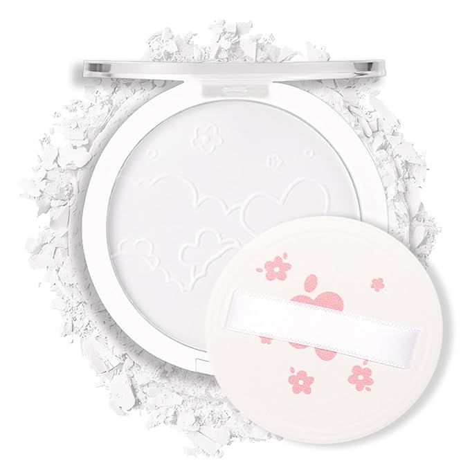 Face Oil Control Pressed Setting Powder-Clarifying Finishing Powder,Waterproof Long Lasting Translucent Powder Setting Powder Makeup,Blurs Fine Lines&Imperfections,Suitable for All-Day Use-VivaGrace Women