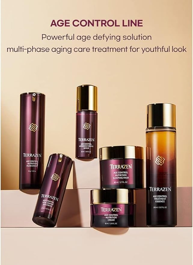 Terrzen Korean Face Cream Age Control Nutrition, 1.69 fl.oz. (50ml), Reduce Wrinkle, Hyaluronic Acid + Plant Stem Cell + Real Protein + Plant Squalane-VivaGrace Women