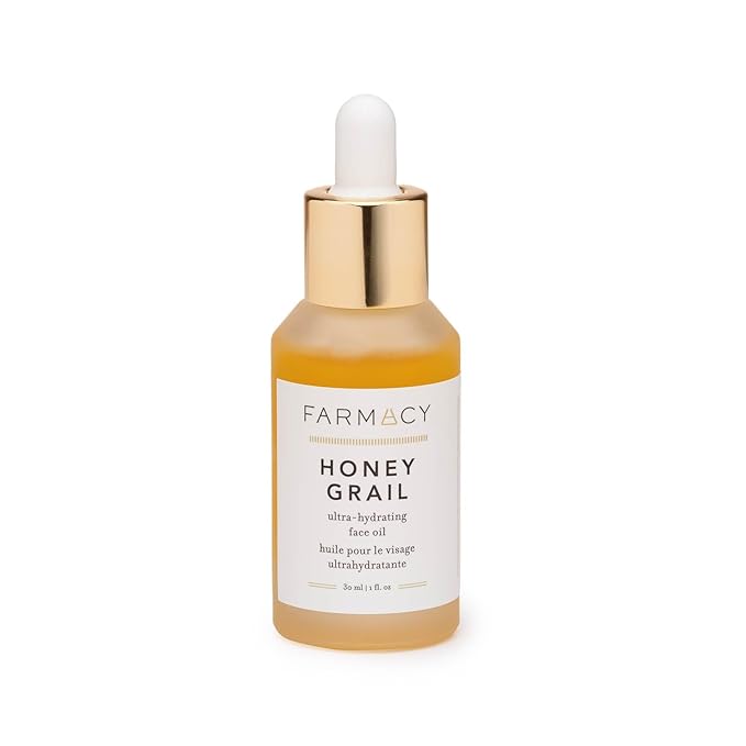 Farmacy Hydrating Face Oil - Honey Grail Nourishing Oil for Skin & Hair - Infused with Sea Buckthorn Oil, Rosehip Oil & Buckwheat Honey to Moisturize & Maintain a Healthy Skin Barrier (30ml)-VivaGrace Women