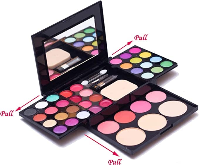 Eyeshadow Makeup Set,39 Colors Combination with Eyeshadows & Facial Blushers & Lip Glosses & Pressed Powders & A Mirror Combo, All-in-One Makeup Gift Kit-VivaGrace Women