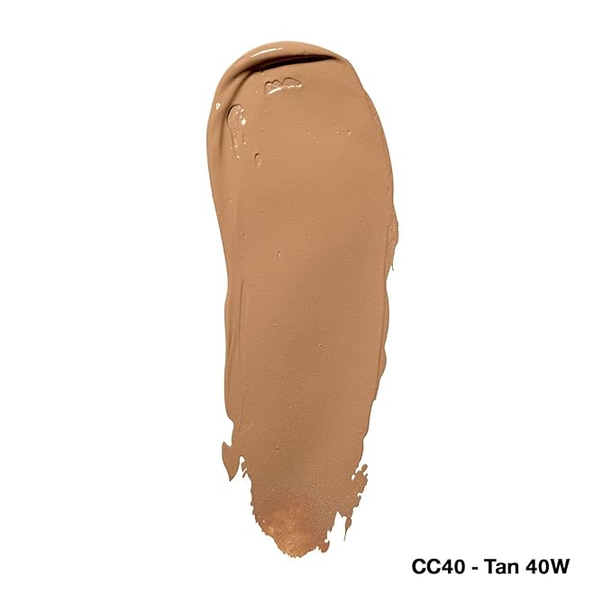 Palladio Full-Coverage Color Correction CC Cream, Oil-Free with Peptides & Vitamin C, Buildable Foundation Coverage (Tan 40W, Warm Undertone),0.87 Fl Oz (Pack of 1)-VivaGrace Women