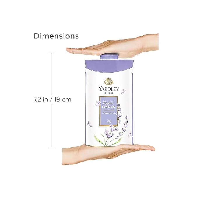Yardley English Lavender Perfumed Talc | 250g ( 8.81 Ounce) | Pack of 1-VivaGrace Women