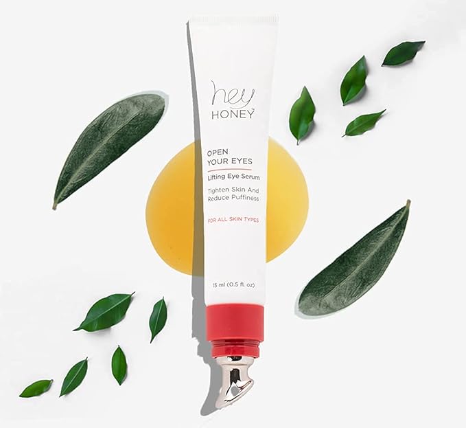 Hey Honey Open Your Eyes Lifting Eye Serum | Under Eye Cream for Dark Circles & Puffiness | Around The Eyes Hydration | Suitable For Sensitive Aging Skin | Delivers A Bright Rested look | 0.5 oz.-VivaGrace Women