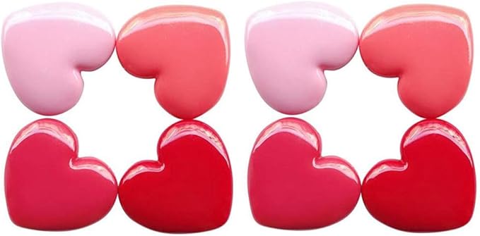 RONRONS 8 Pack Empty Eyeshadow Palette Mini Heart Shaped Lipstick Container Case DIY Cosmetics Container with Mirror-VivaGrace Women