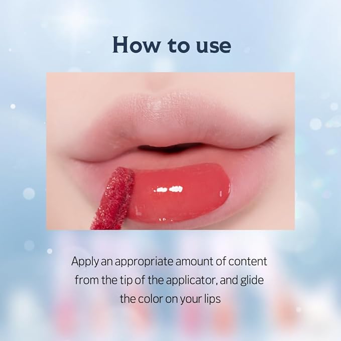 ETUDE Over Glowy Lip Stain Tint #14 Hey Pearl | Non-Sticky Vegan Lip Tint | Moisturized & Long-lasting Lip Gloss | Daily Tint for Dry Lips, Korean Makeup-VivaGrace Women