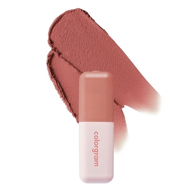 COLORGRAM NUDE BLUR TINT 03 LOVELY FIG | Soft Velvet Matte Lip Stain & Cheek Tint | Lightweight Blurring Tint for a Smooth & Airbrushed Finish | 24H Hydration, Long-Lasting & Non-Sticky Formula-VivaGrace Women