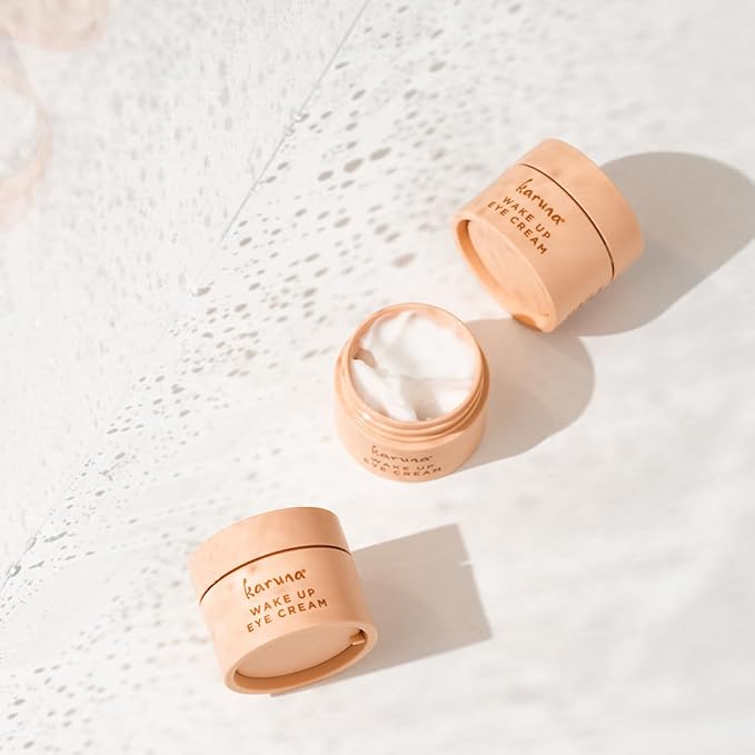 Karuna - Wake Up Eye Cream with Coffee Cherry & Tri-Peptides, Caffeine Eye Cream, Under Eye Brightener, Anti Aging Serum, Moisturizer for Puffiness, Boost Collagen for Fine Lines & Dark Circles, 15 ml-VivaGrace Women