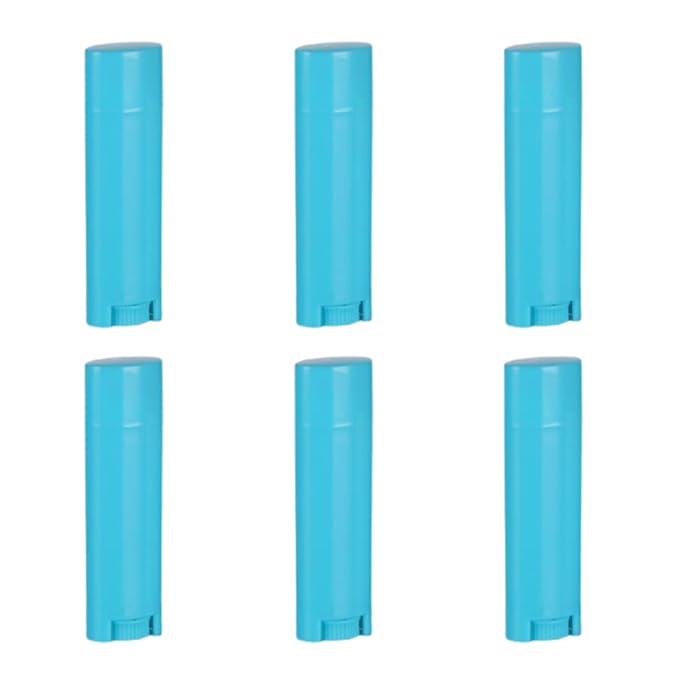 5ml 100Pcs Empty Oval Deodorant Lip balm Tubes Containers Twist-up Refillable Containers for Lipstick,Chapstick,Homemade Lip balm,DIY Deodorants(Sky Blue)-VivaGrace Women