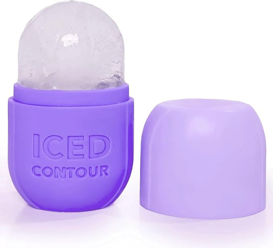 Ice Roller for Face, Ice Face Roller for Eyes, Neck and Cold Therapy for Injuries. Ice Mold for Face Massager, Skin Care. Remove Fine Lines, Shrink Pores, Reduce Acne (Purple)-VivaGrace Women