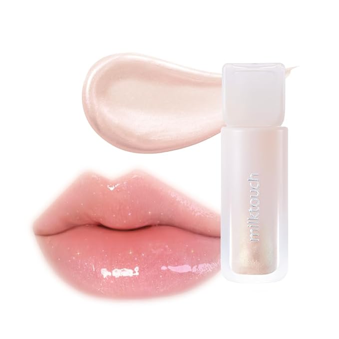 MILKTOUCH Dew Stain Sheer Lip Gloss (01 Honey Dew, 0.14 Fl Oz (Pack of 1))-VivaGrace Women