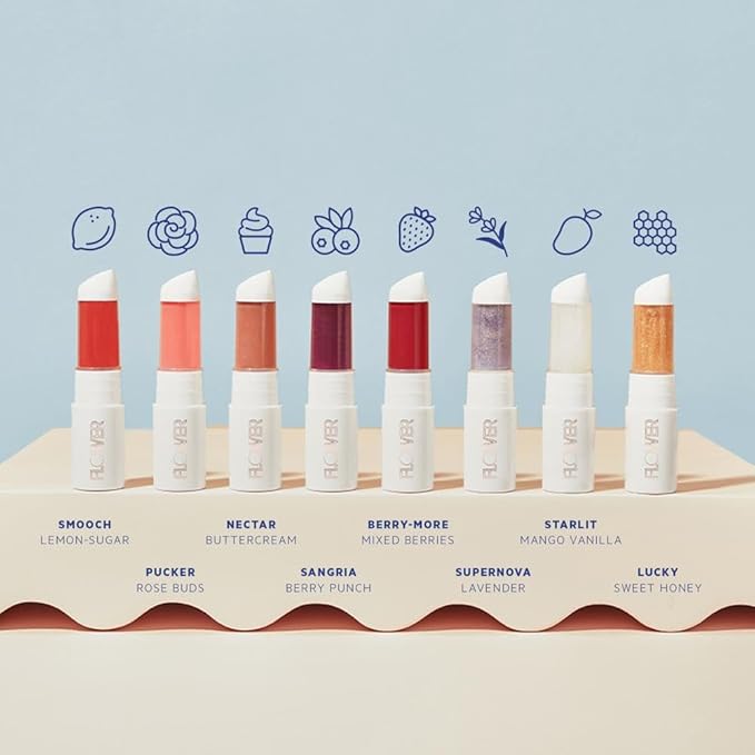 FLOWER BEAUTY By Drew Barrymore Perfect Pout Hydrating Lip Mask - Soothes + Softens Lips + Natural-Looking Tint - Recovery Lip Treatment + Moisturizes + Hydrates Lips - Scented - Cruelty-Free + Vegan ( Starlit)-VivaGrace Women