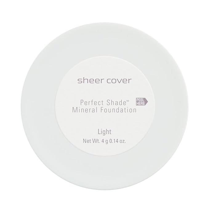 Sheer Cover Perfect Shade - Mineral Foundation Makeup Kit w Free Foundation Brush - Light/Fair Shade - Foundation Powder Makeup and Mineral Makeup, Best Full Coverage Foundation 4 Grams-VivaGrace Women